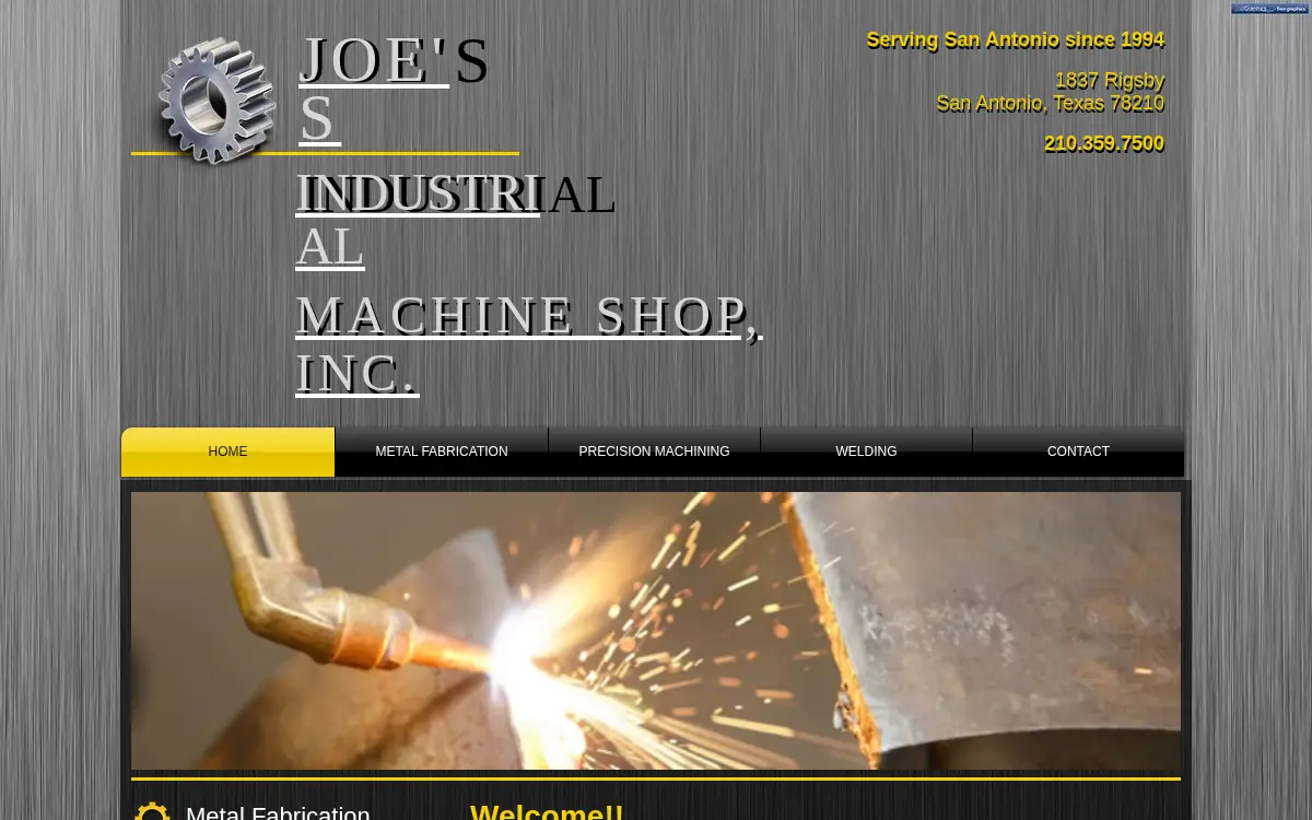 Homepage of Joe's Industrial Machine Shop, INC.