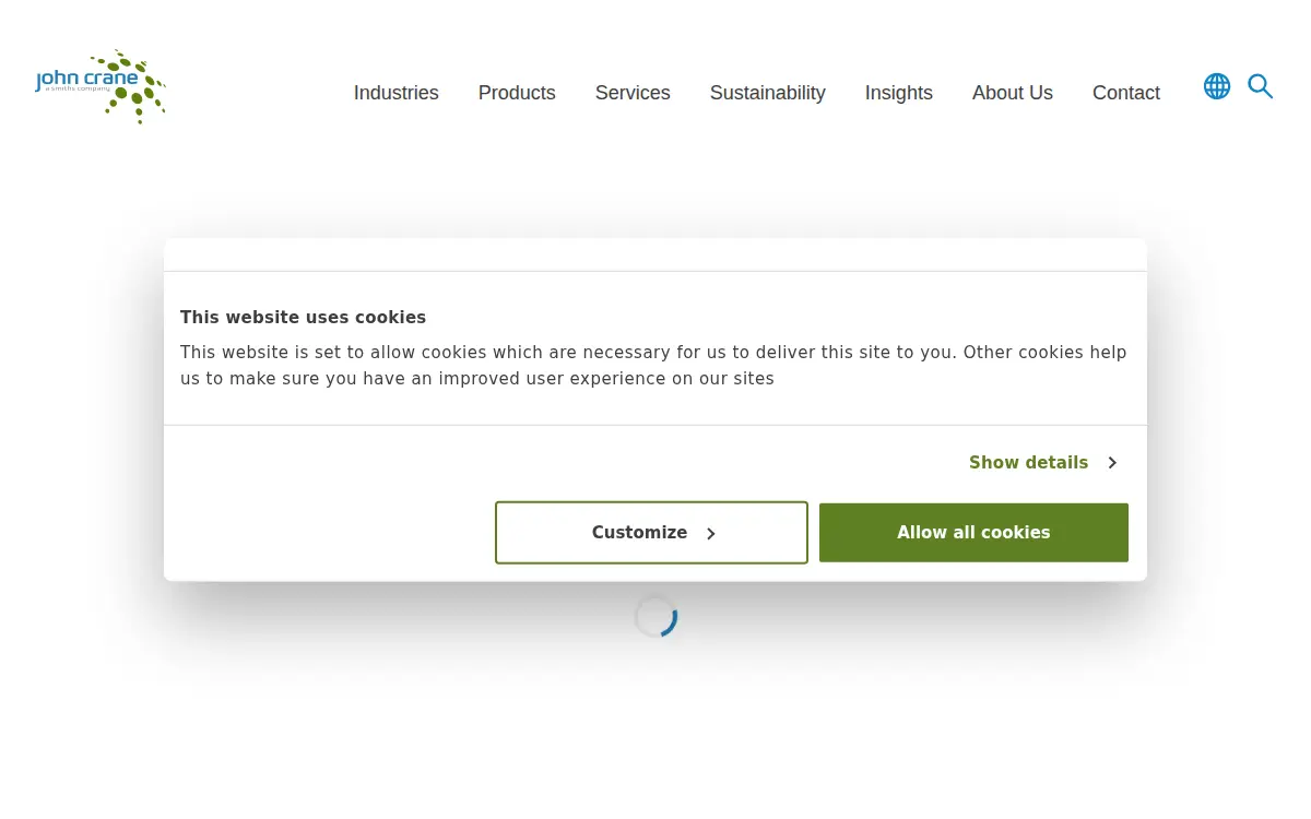 Homepage of John Crane, INC