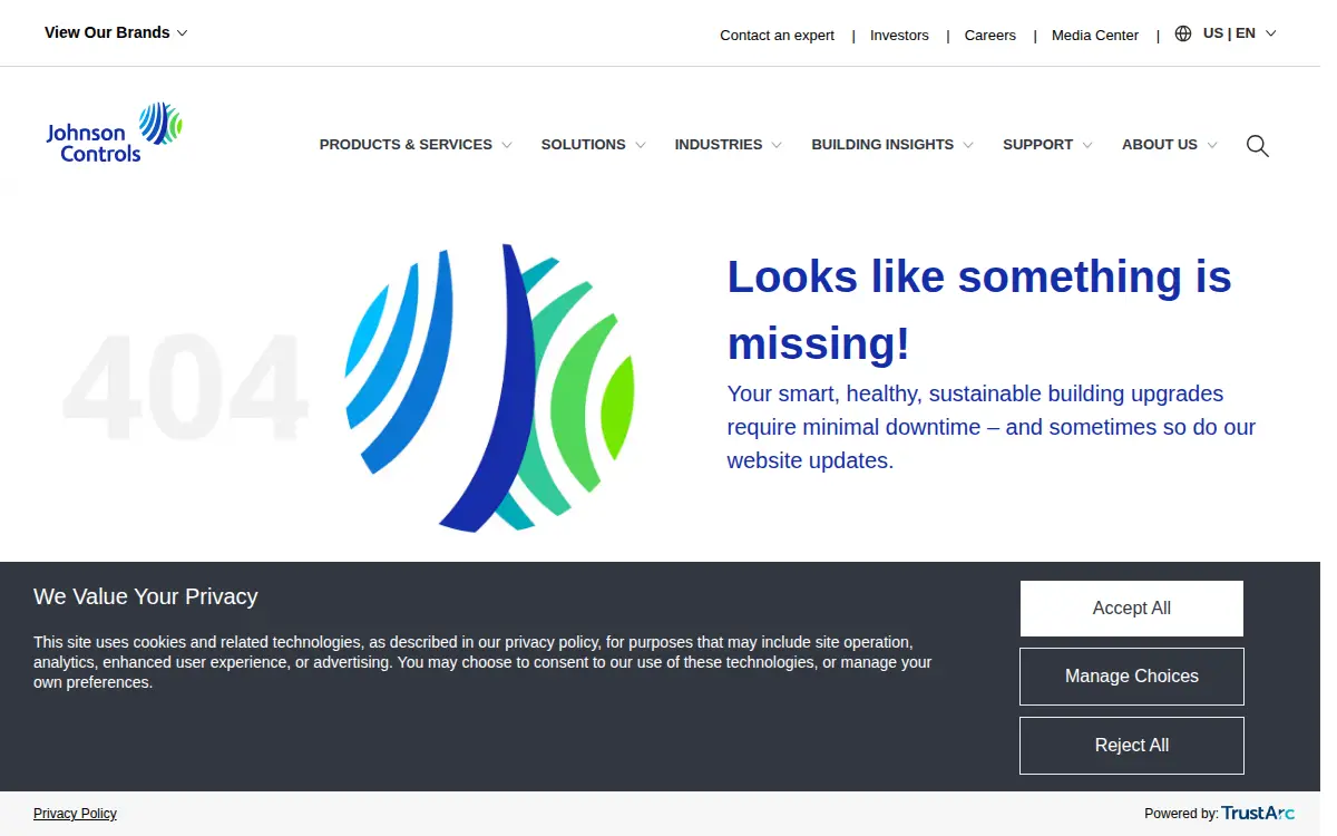 Homepage of Johnson Controls Navy Systems, LLC