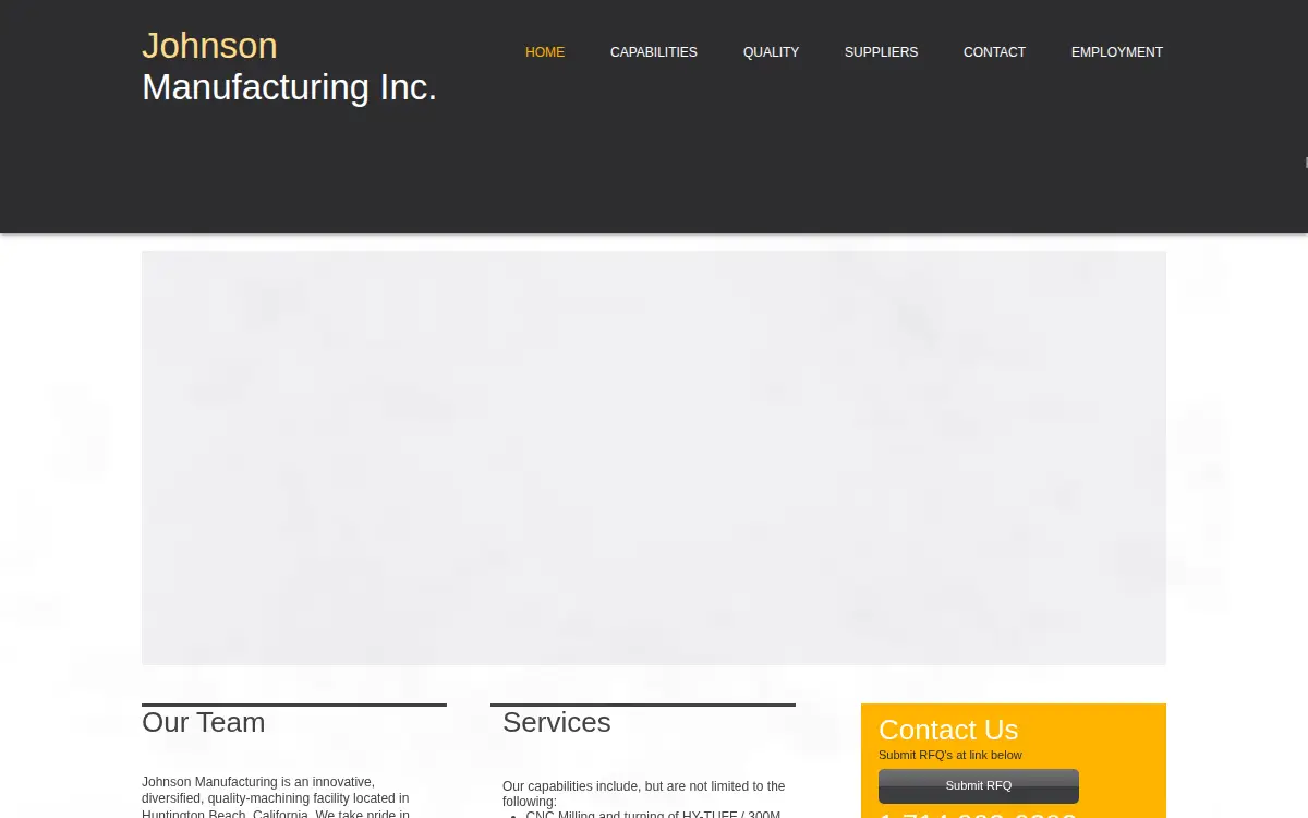 Homepage of Johnson Manufacturing, INC.