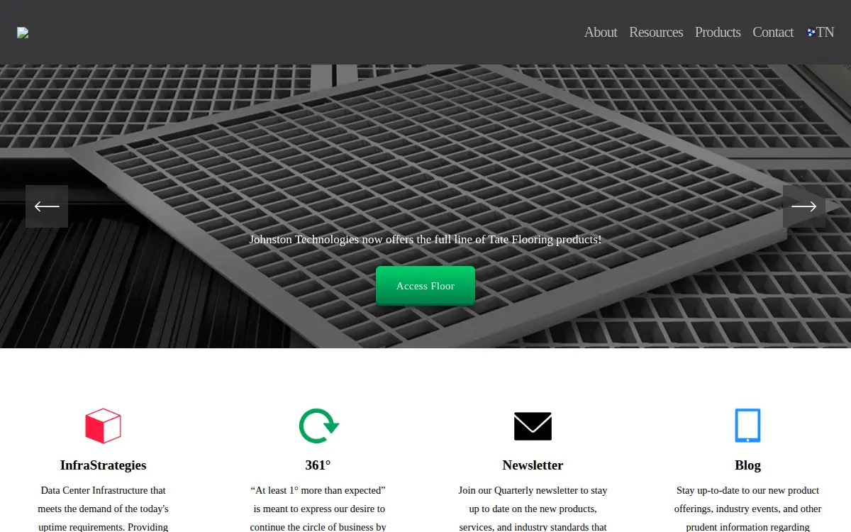 Homepage of Johnston Technologies, INC