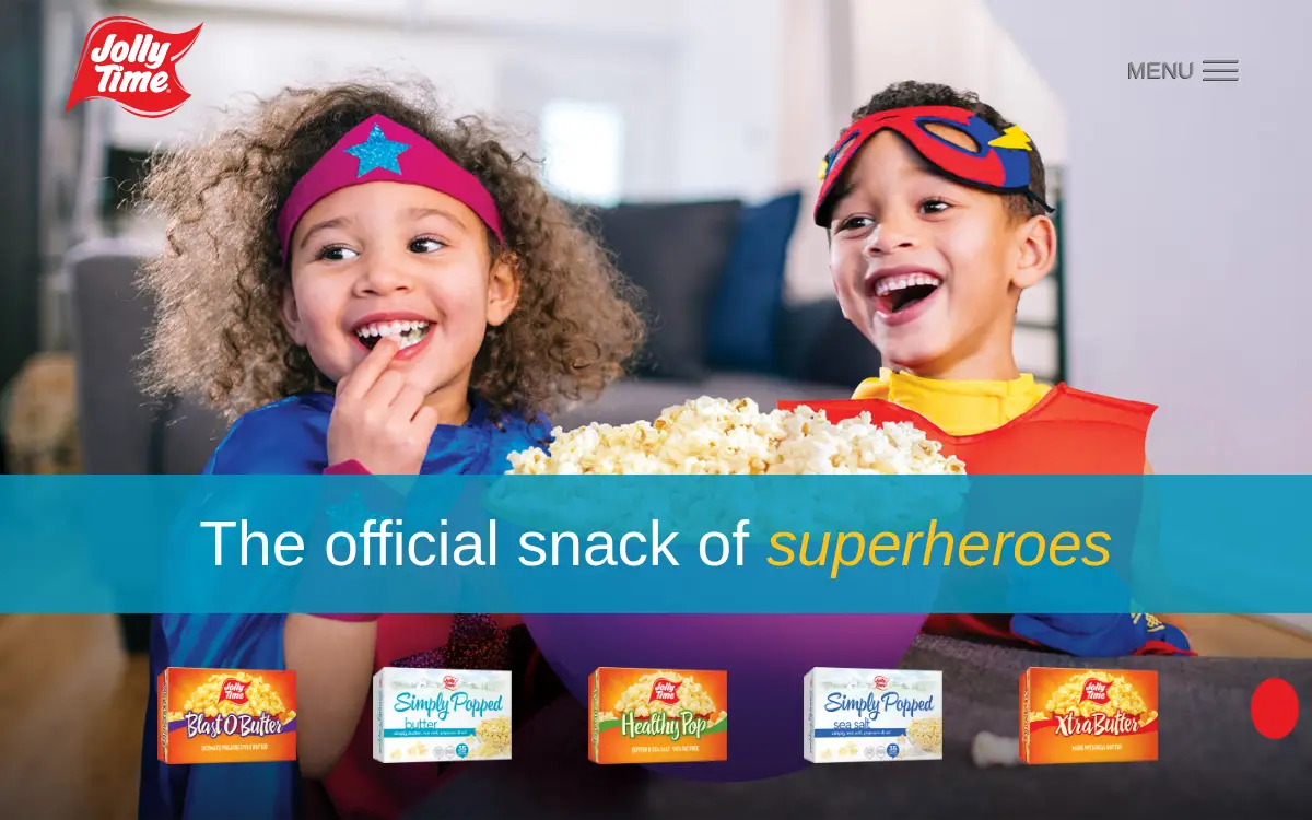Homepage of American Pop Corn Company