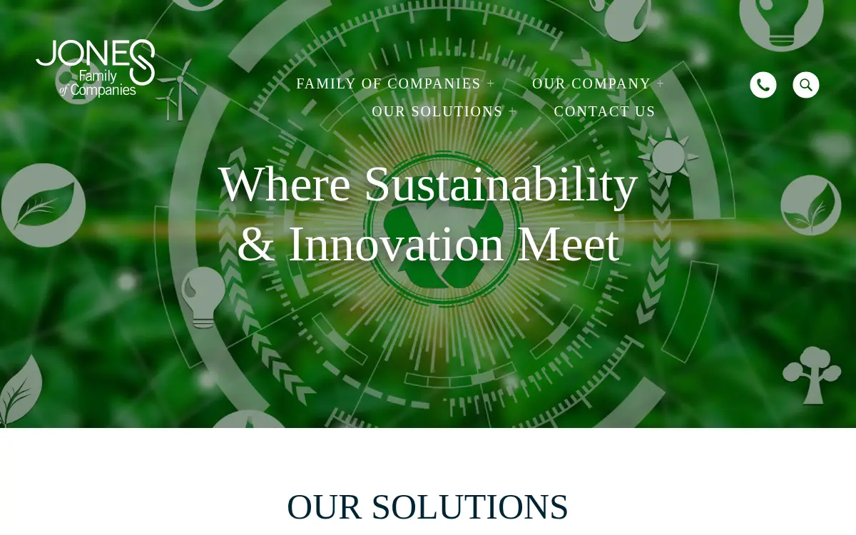 Homepage of Jones Family of Companies, INC.