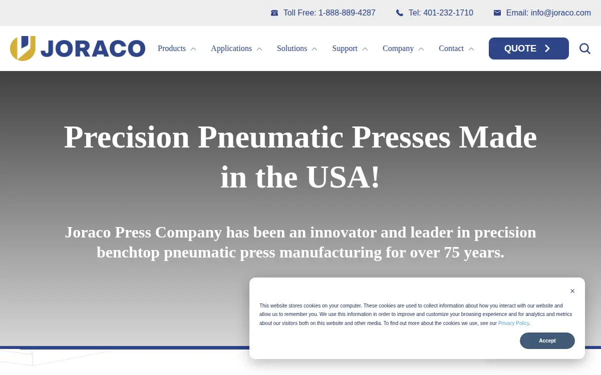 Homepage of Automated Industrial Machine, INC.