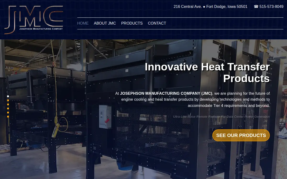 Homepage of Josephson Manufacturing Company