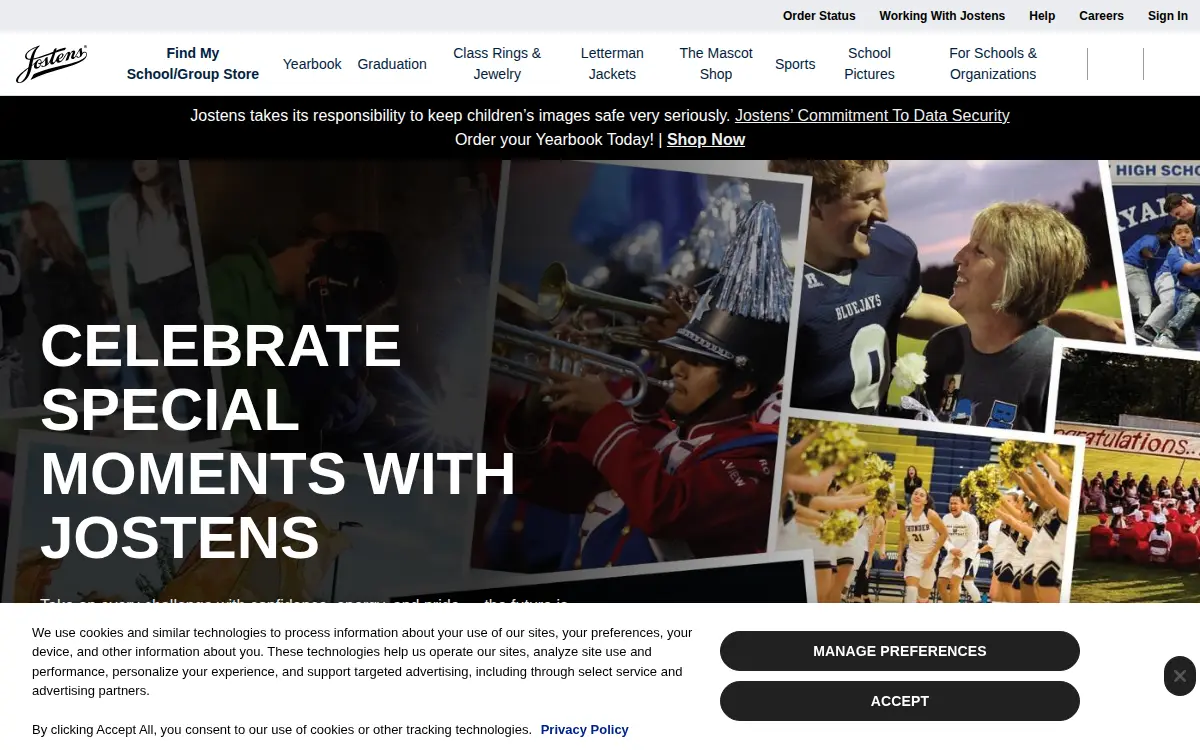 Homepage of Jostens INC