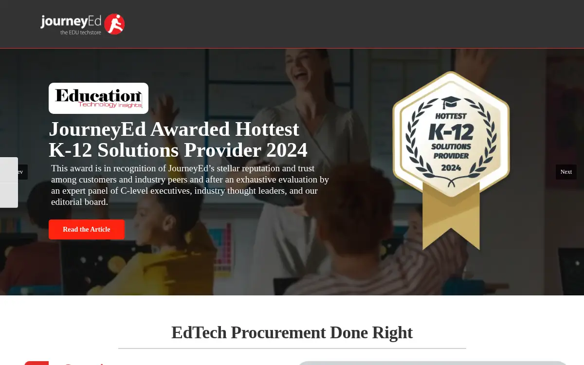 Homepage of Journeyed.com, INC.