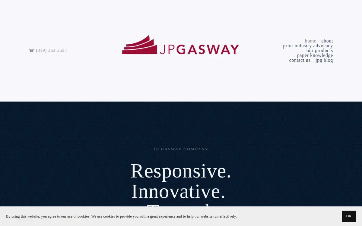 Homepage of J. P. Gasway CO INC