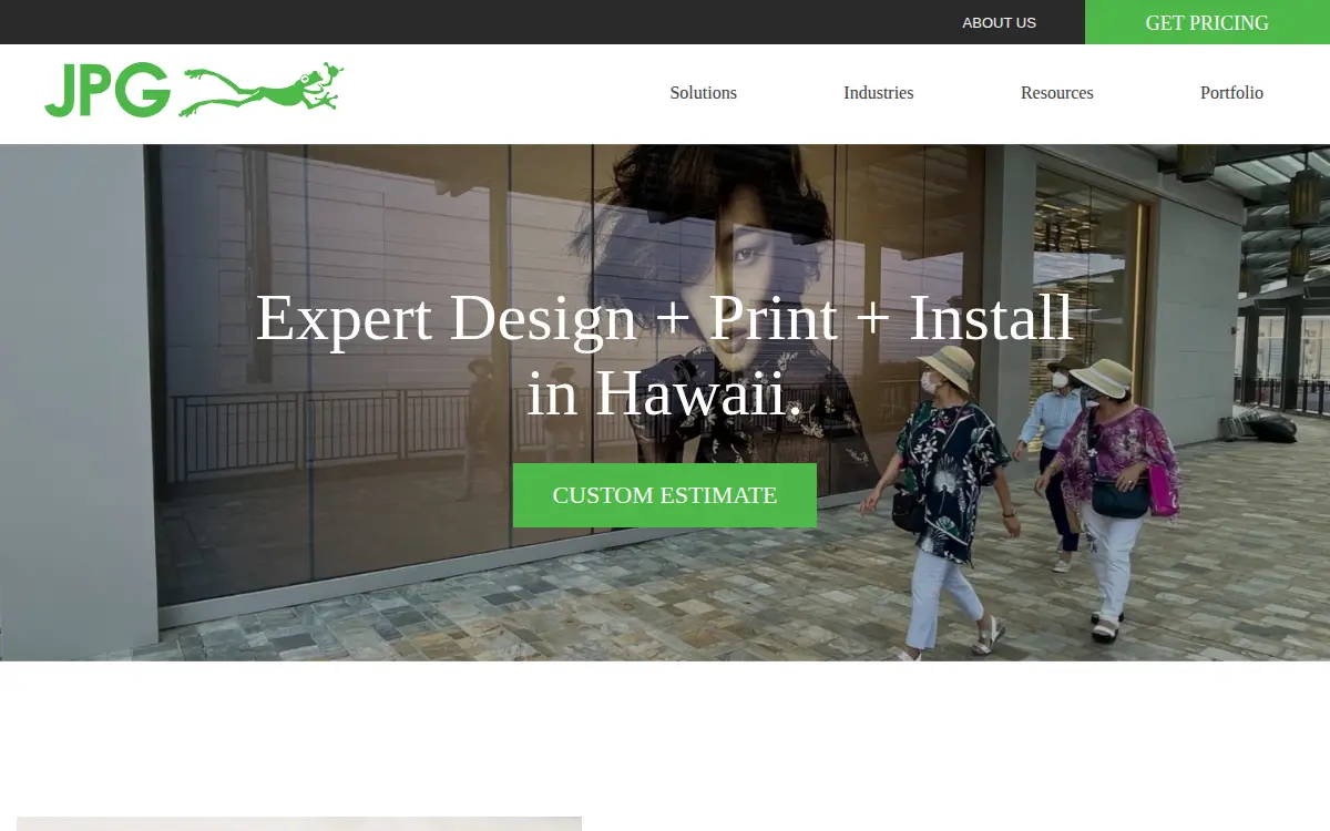 Homepage of Jpg Hawaii INC
