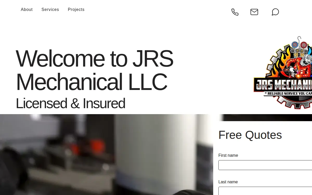 Homepage of Jrs Mechanical LLC