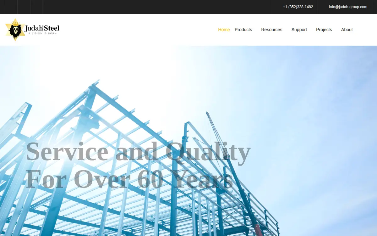 Homepage of Judah INC.