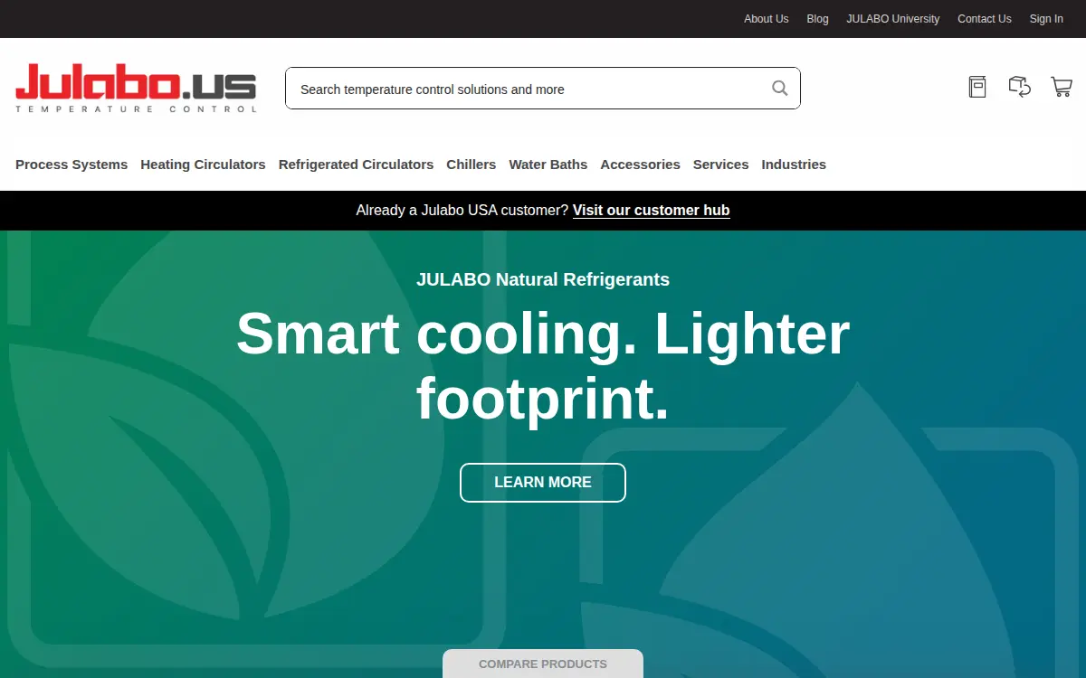 Homepage of Julabo USA INC