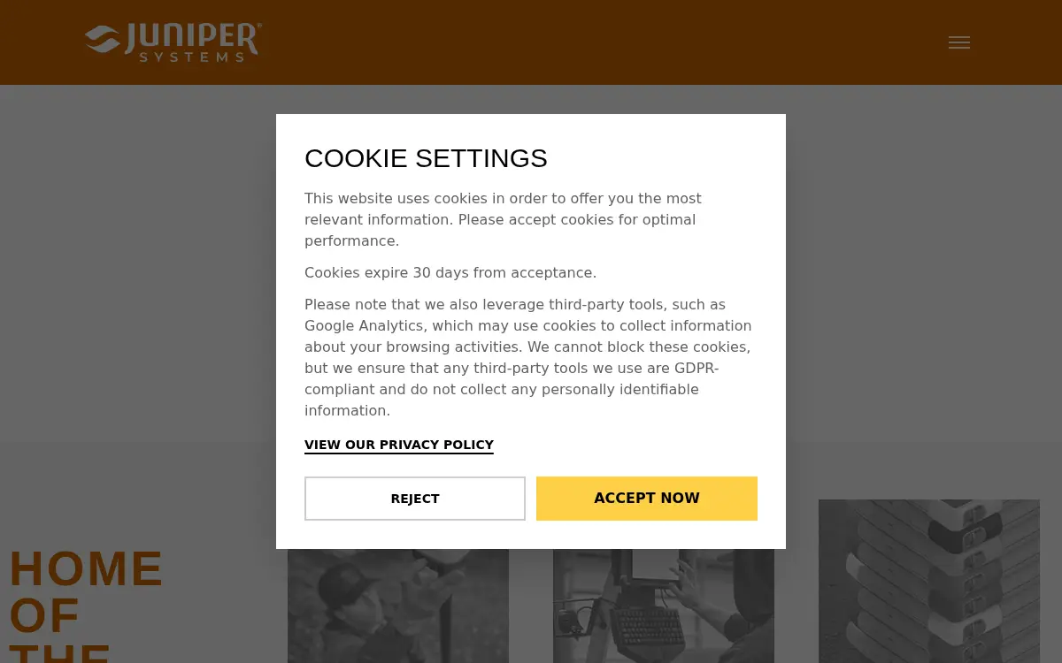 Homepage of Juniper Systems, INC.