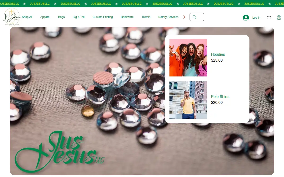 Homepage of Jusjesus LLC