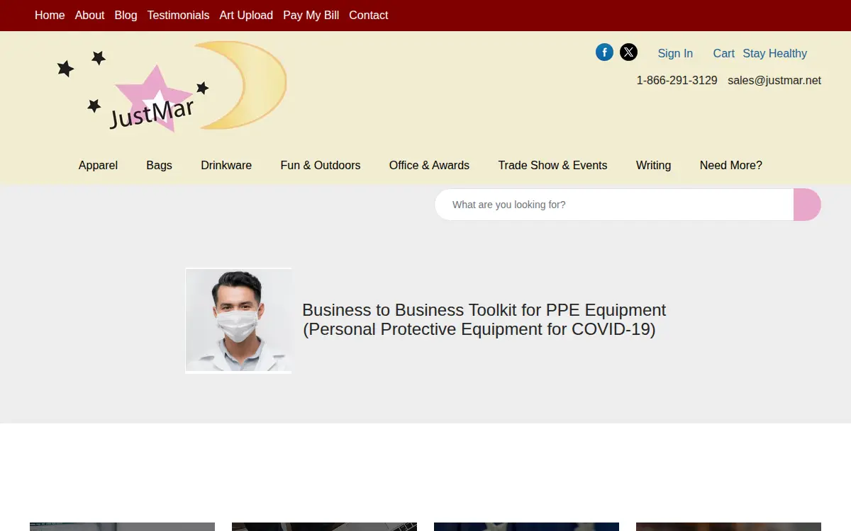 Homepage of Justmar LLP