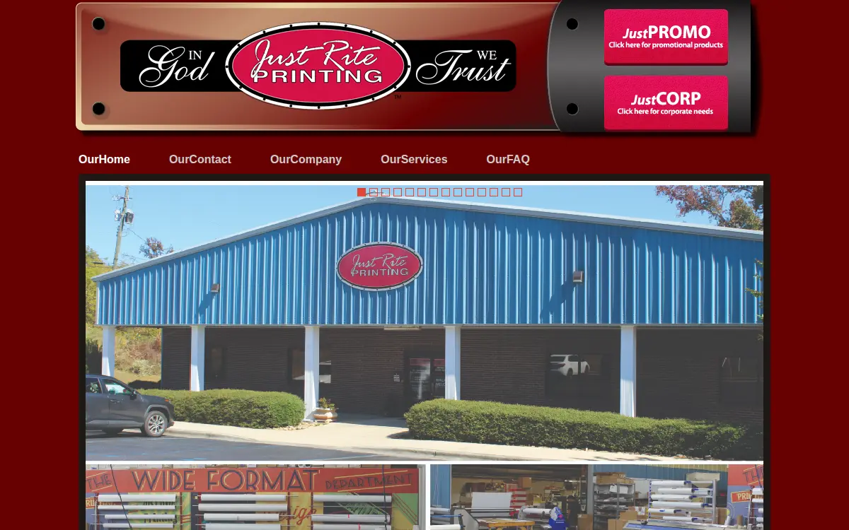 Homepage of Just-rite, INC.