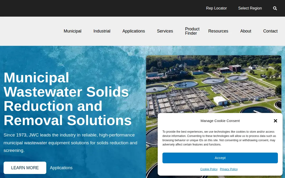 Homepage of Jwc Environmental INC.