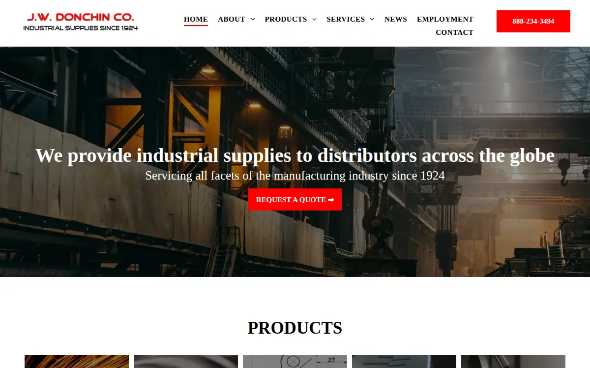 Homepage of Norman - William Company, INC.