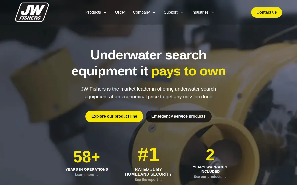 Homepage of Fishers J W Manufacturing INC