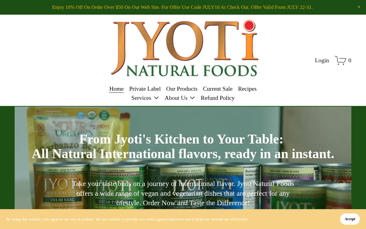Homepage of Gourmail INC.