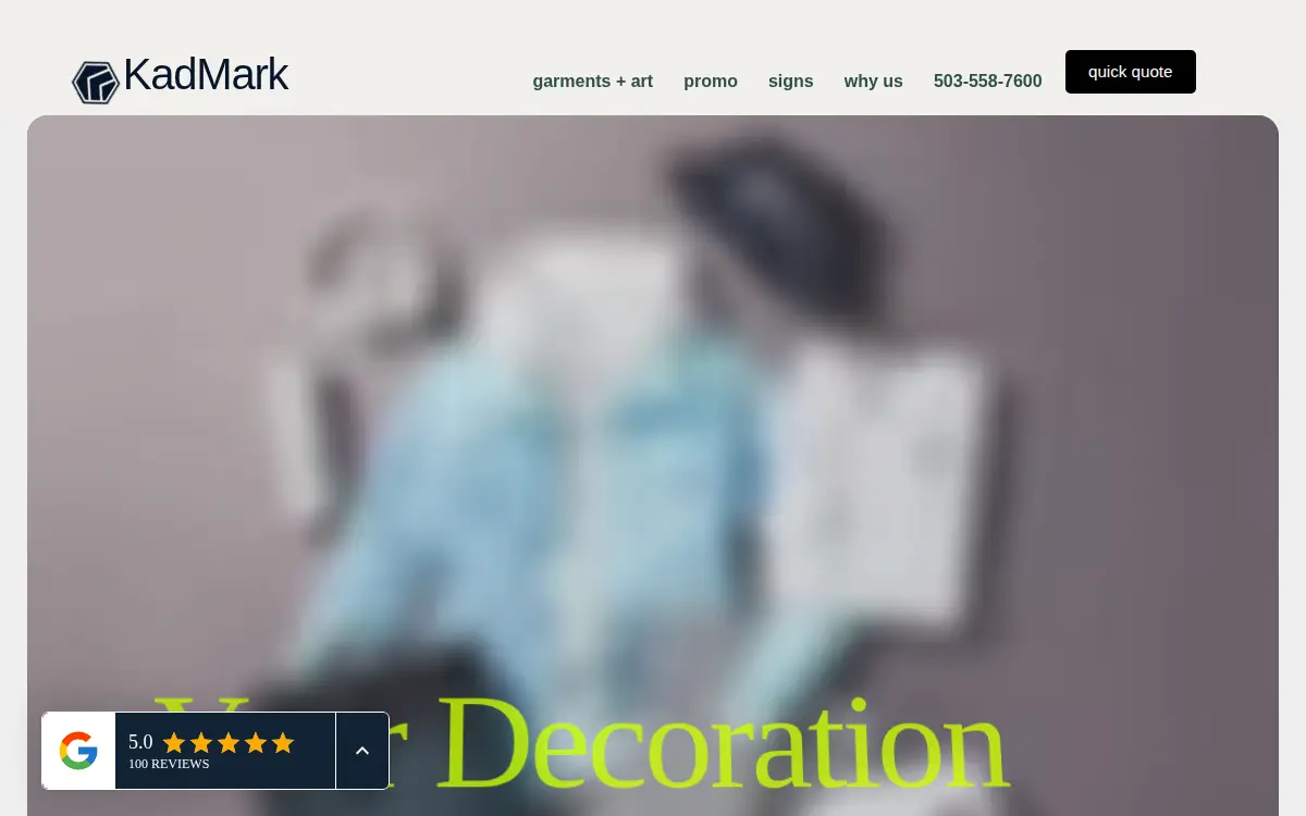 Homepage of Kadmark, INC.