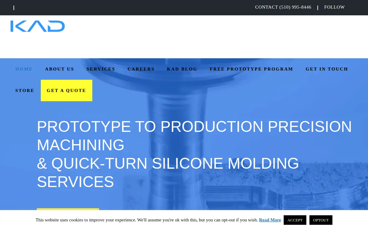 Homepage of Kad Models and Prototypes INC