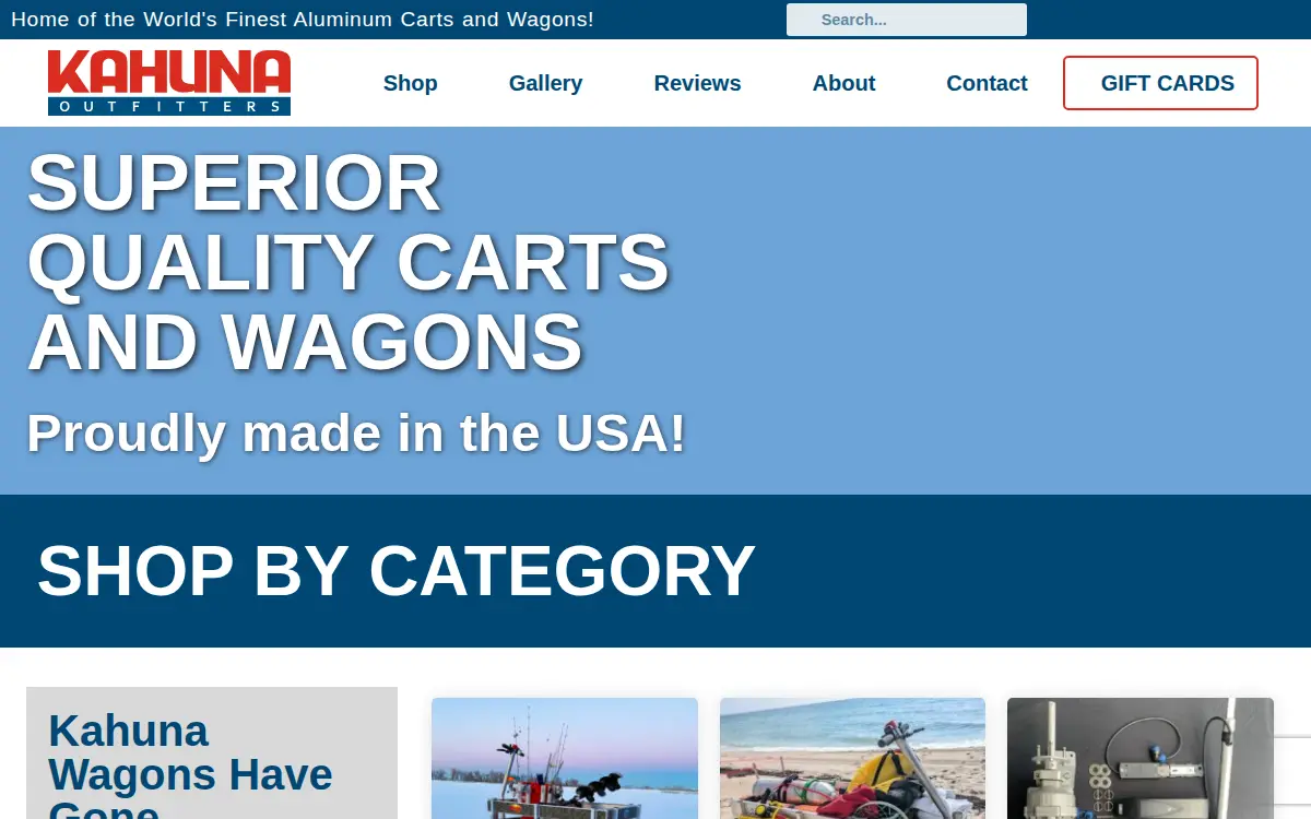 Homepage of Alumacart INC