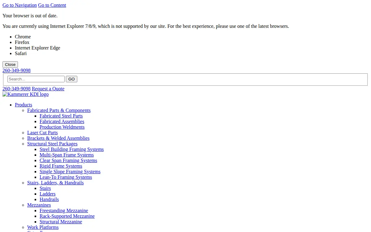 Homepage of Kammerer Dynamics INC