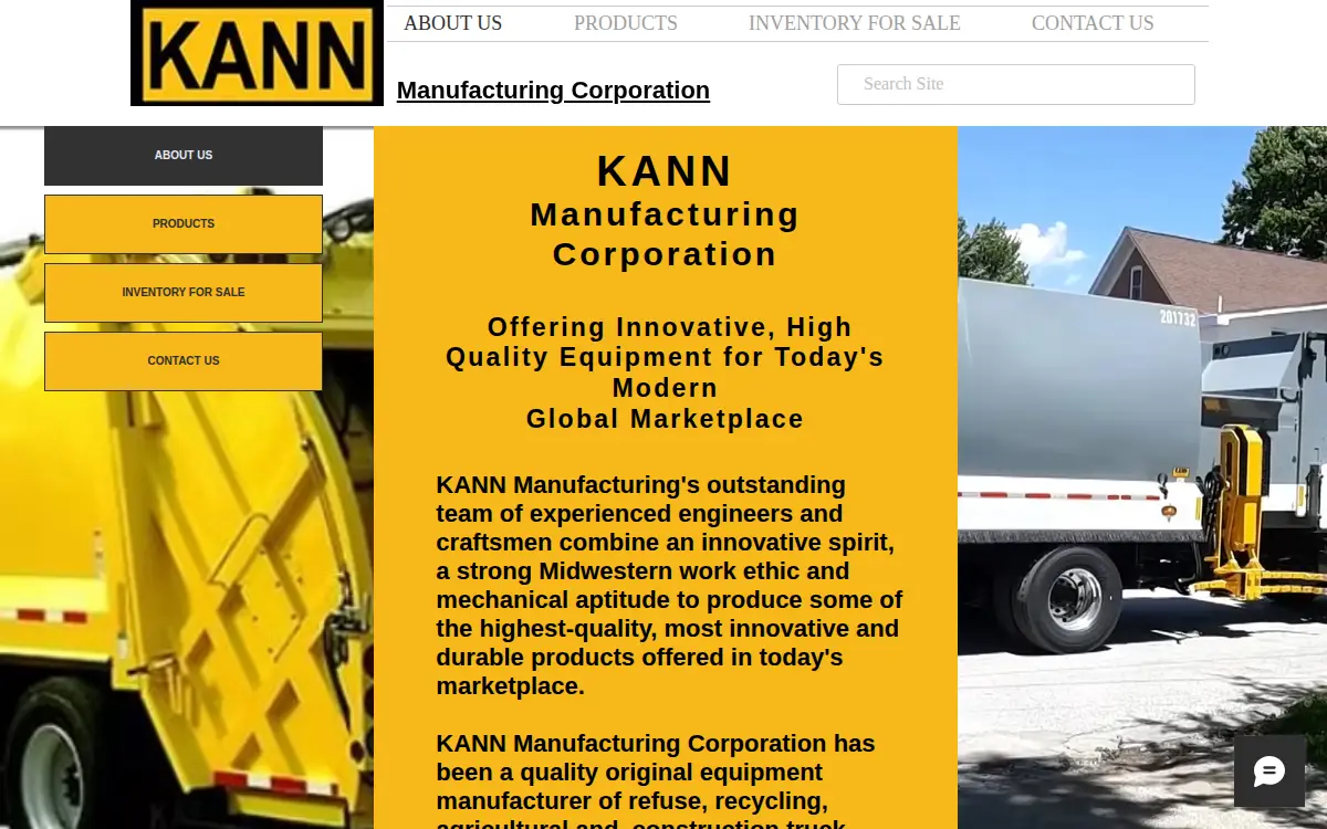 Homepage of Kann Manufacturing CORP