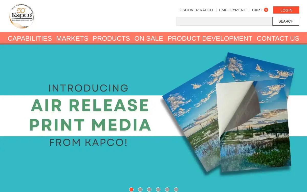 Homepage of Kent Adhesive Products CO