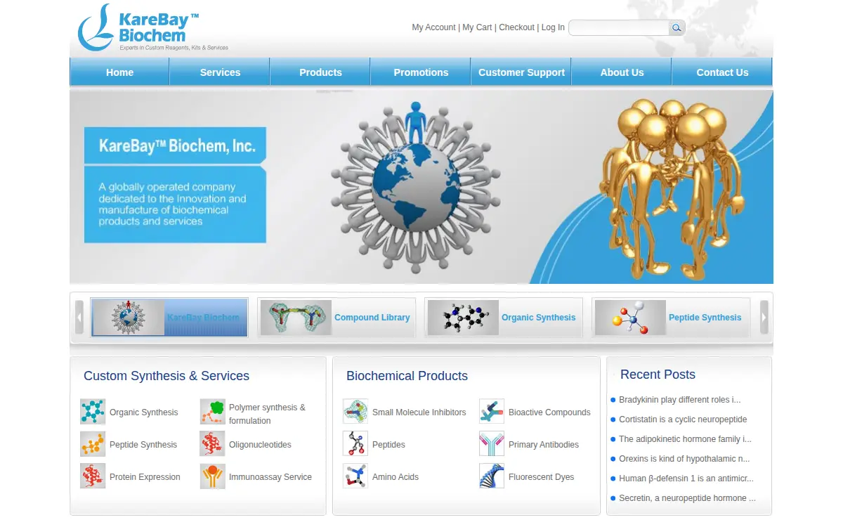 Homepage of Karebay Biochem INC