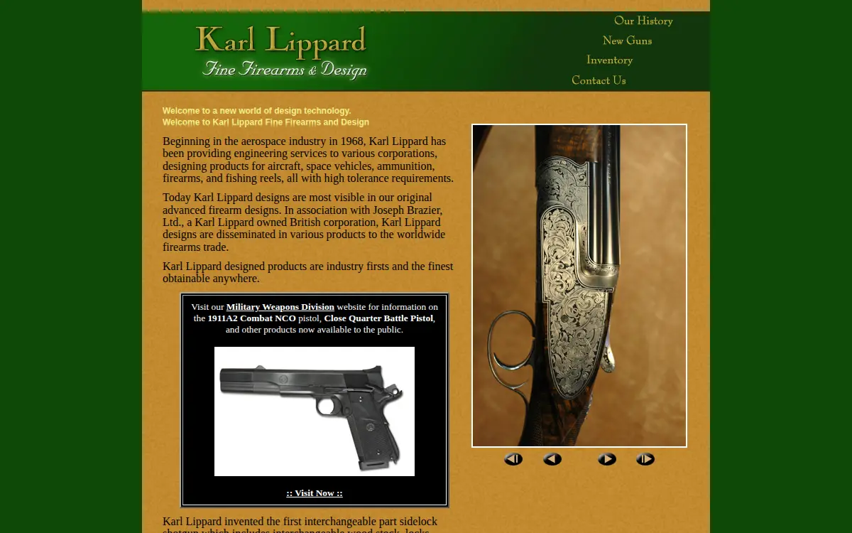 Homepage of Lippard Holdings, LLC