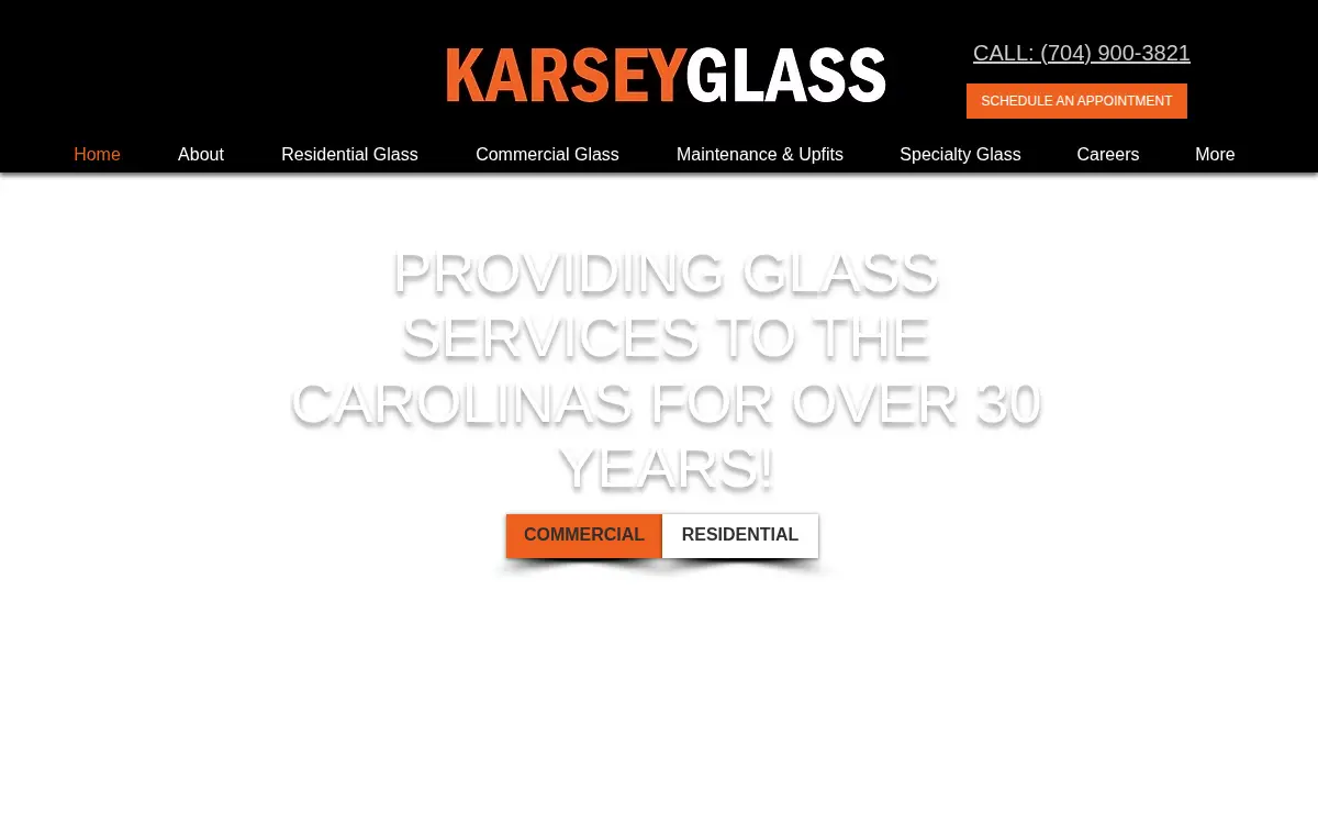 Homepage of Karsey Glass, INC