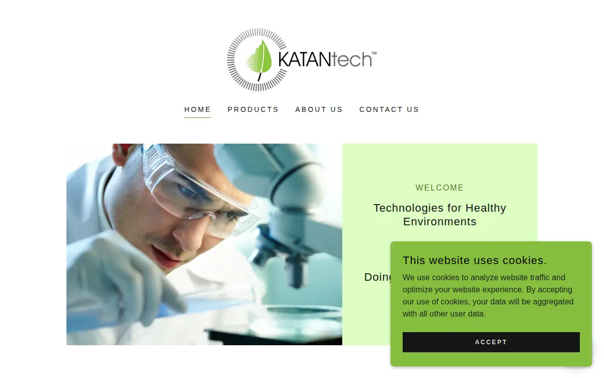 Homepage of Katan Technologies Usa, L.l.c