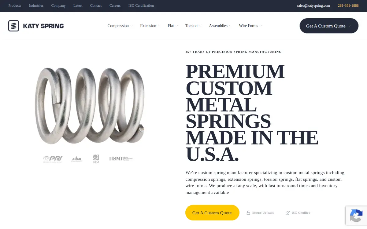 Homepage of Katy Spring & Manufacturing INC