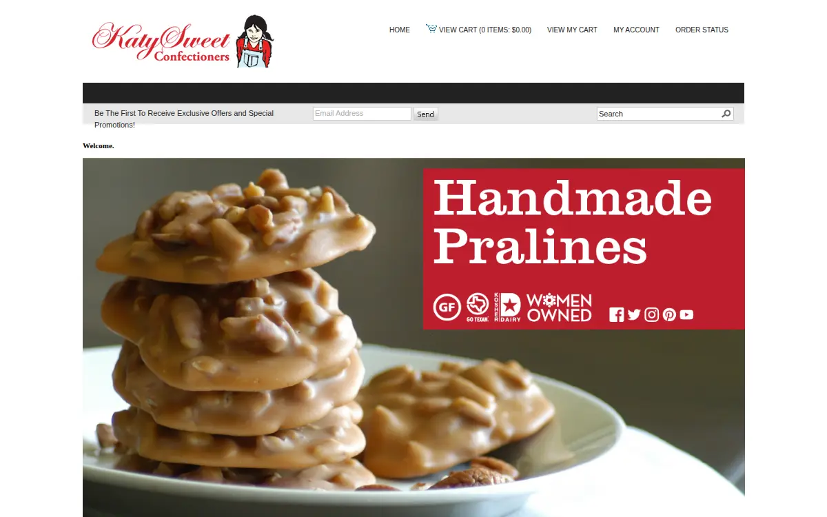 Homepage of Katysweet Confectioners INC