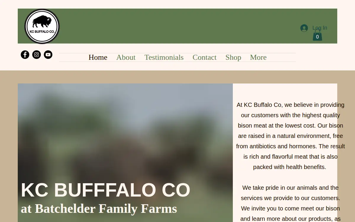 Homepage of Kc Buffalo Co., LLC