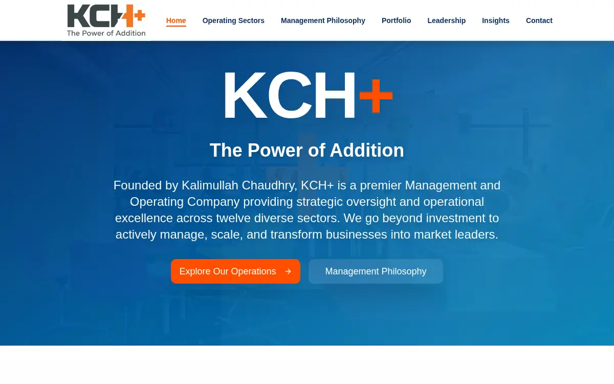 Homepage of Kchplus INC