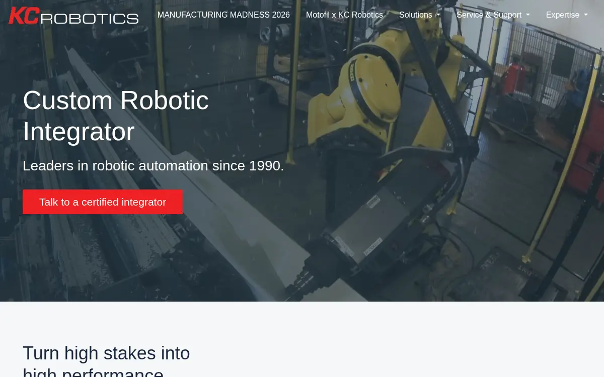 Homepage of Kc Robotics INC