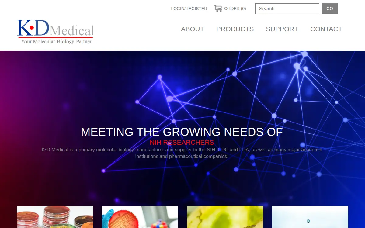 Homepage of K-d Medical, INC.
