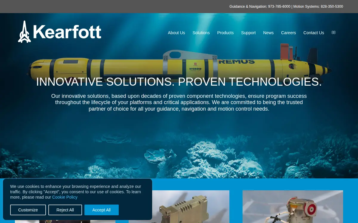 Homepage of Kearfott CORP