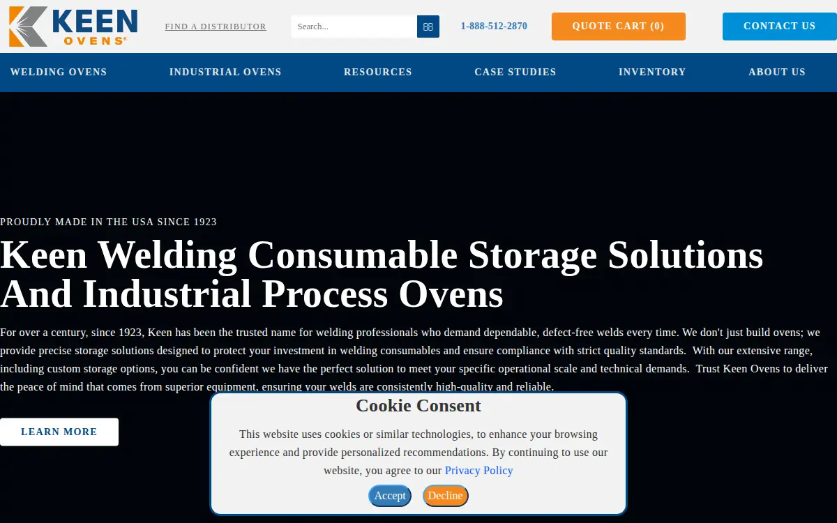 Homepage of Henkel Enterprises, LLC