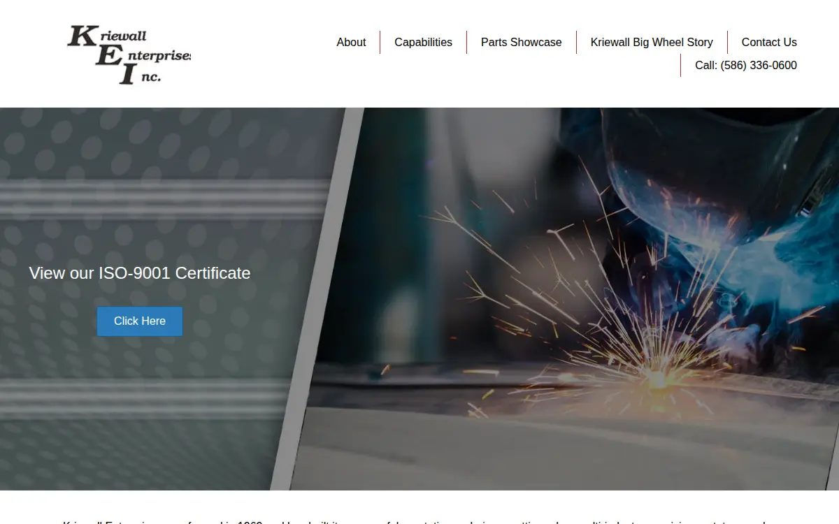 Homepage of Kriewall Enterprises INC