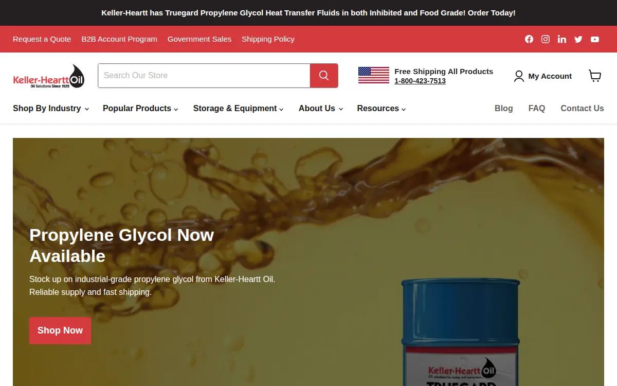 Homepage of Keller-heartt Company, INC.