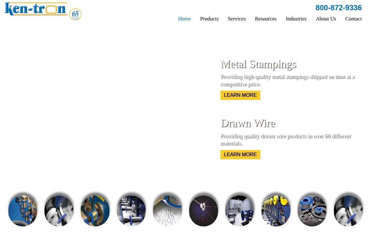 Homepage of Ken-tron Mfg., INC.