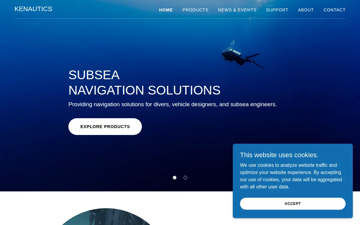 Homepage of Kenautics, INC.