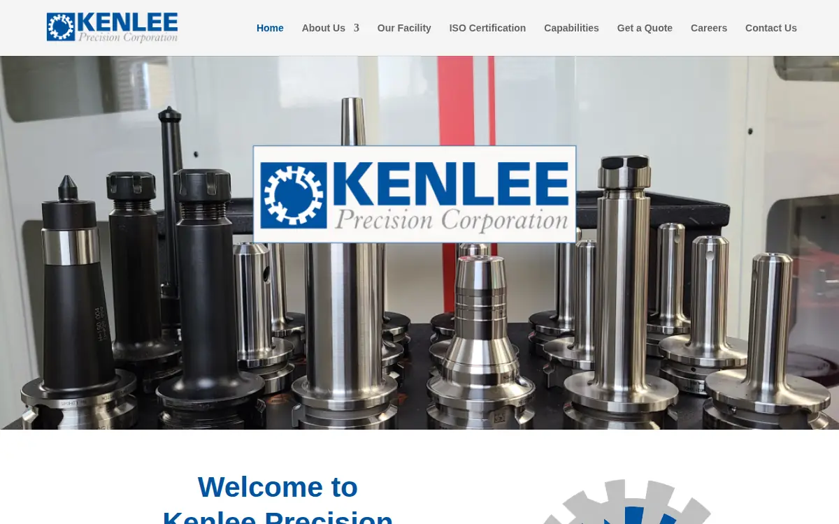 Homepage of Kenlee Precision Corporation