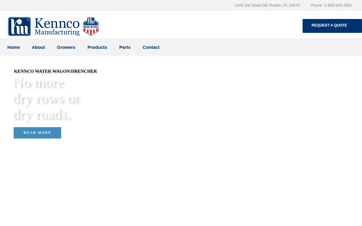 Homepage of Kennco Manufacturing INC
