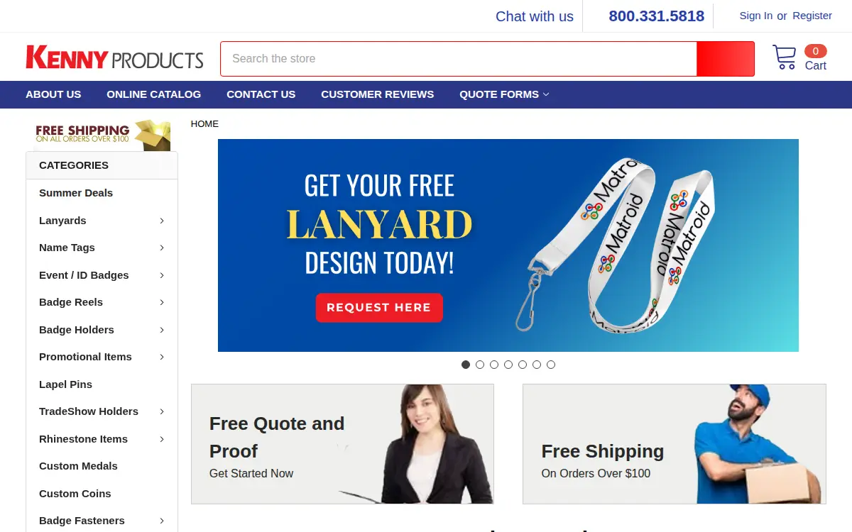 Homepage of Kenny Products INC
