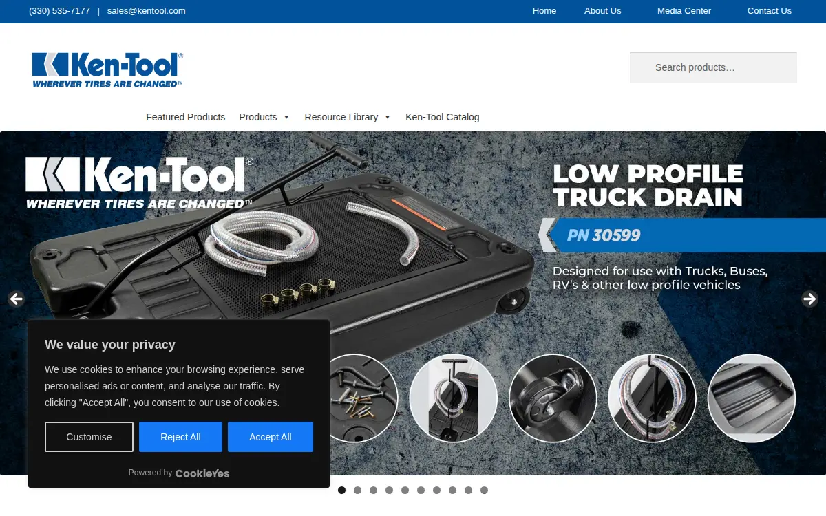 Homepage of Summit Tool Company